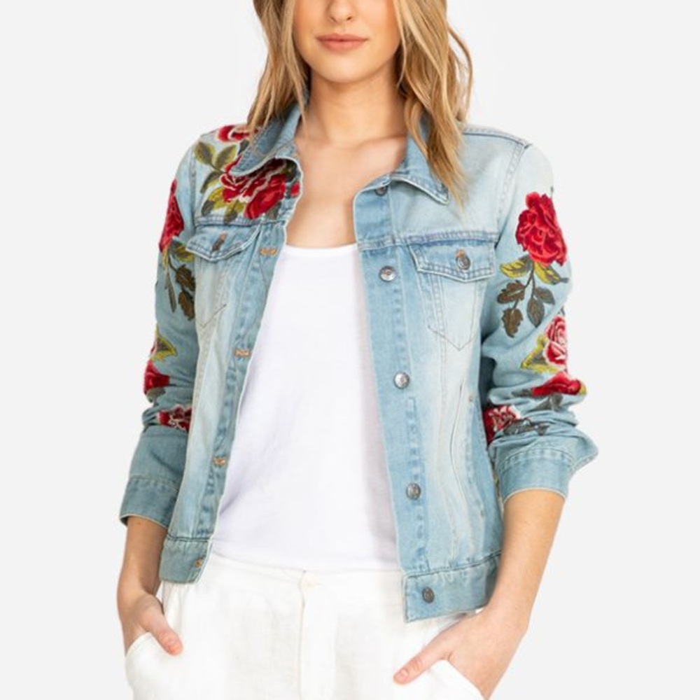 Johnny Was Raisa Denim Jacket